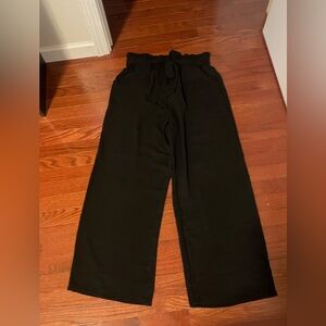 Women's Black Wide-Leg Pants